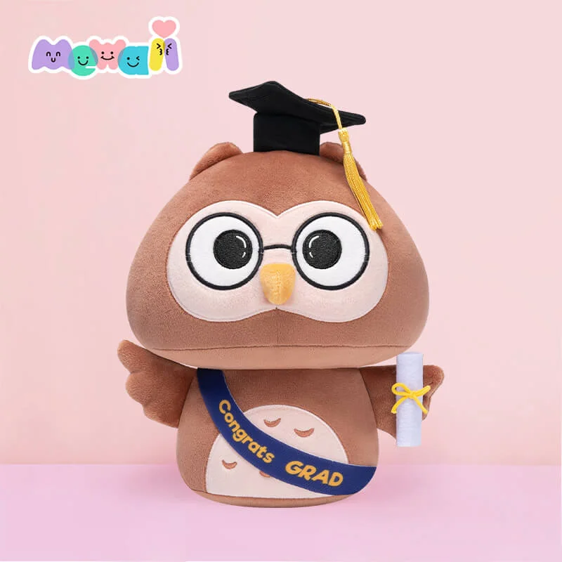 Mewaii®2024 Graduation Plush Owl with Graduation Cap, Diploma Graduation Stuffed Animal Gift