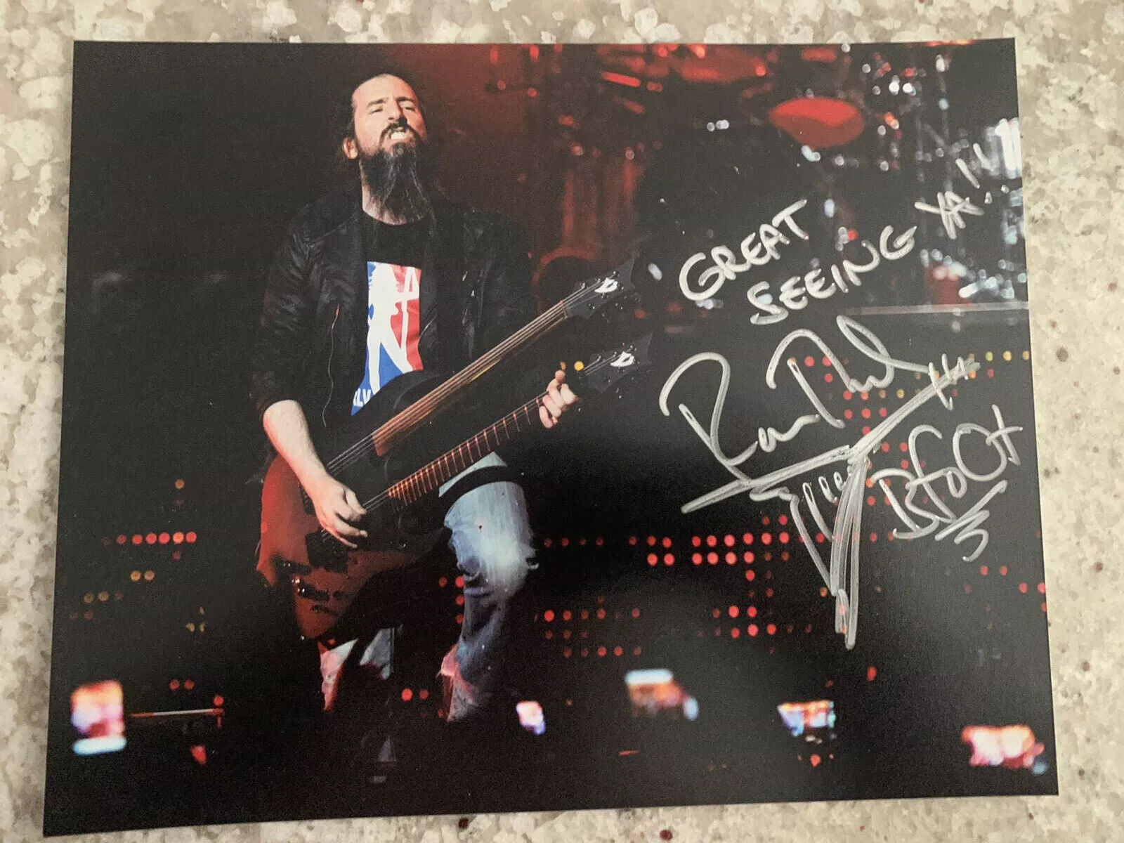 Ron Bumblefoot Thal Signed 8x10 Photo Poster painting Guns N Roses NAMM