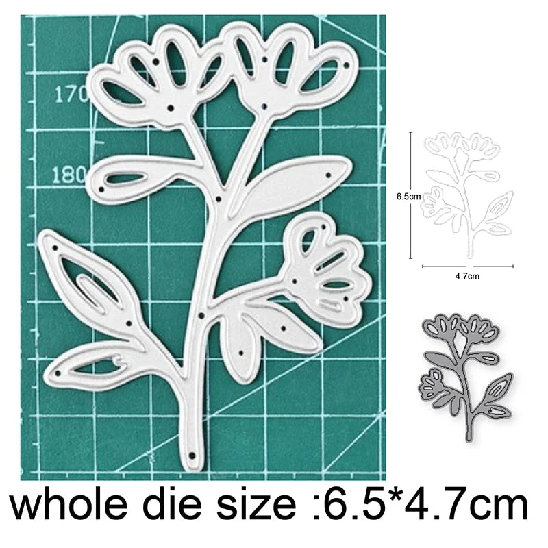 Craft Metal Cutting Dies Cut Die Mold Wildflower Flower Leaf Decoration Scrapbooking Dies Knife Mould Blade Punch Stencils Dies
