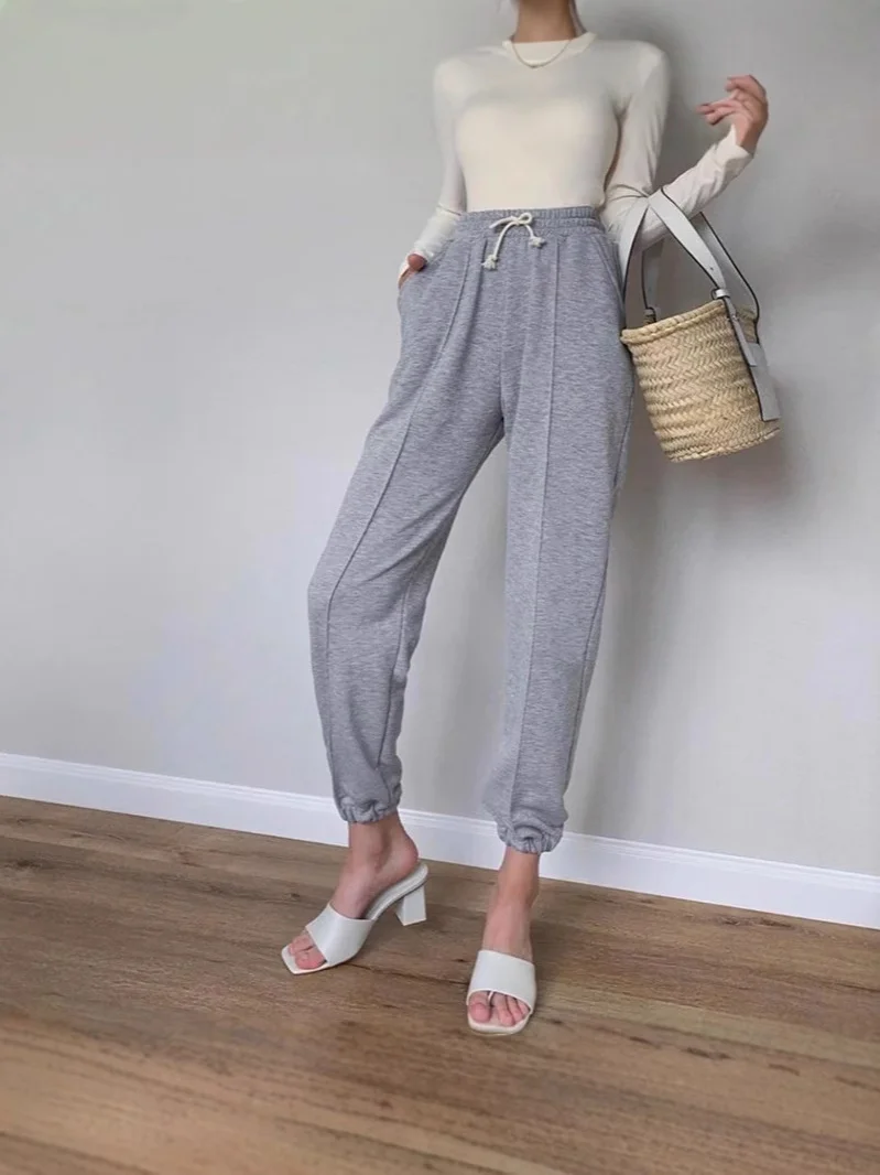 Athvotar Athvotar New Rope Sweatpants Hot Girl Wind Trousers Trousers Women's Clothing