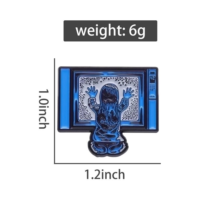 Cartoon Style Minimalist Cartoon Character Letter Alloy Stamping Stoving Varnish Plating Unisex Brooches