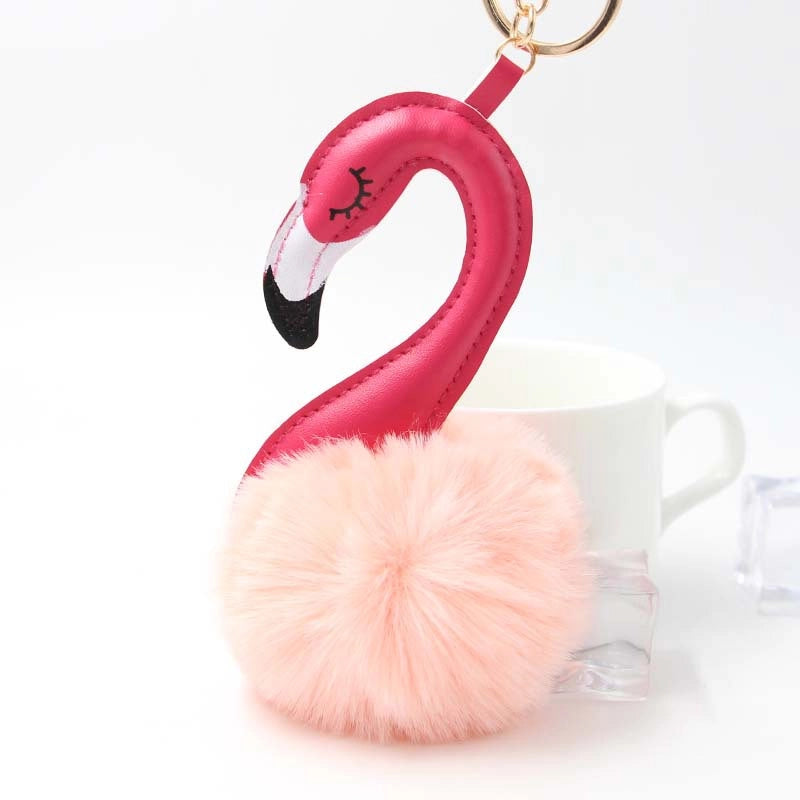 Plush Flamingo Bag Charms
