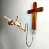 D&eacute;coration religieuse de J&eacute;sus de saut &agrave; l'&eacute;lastique