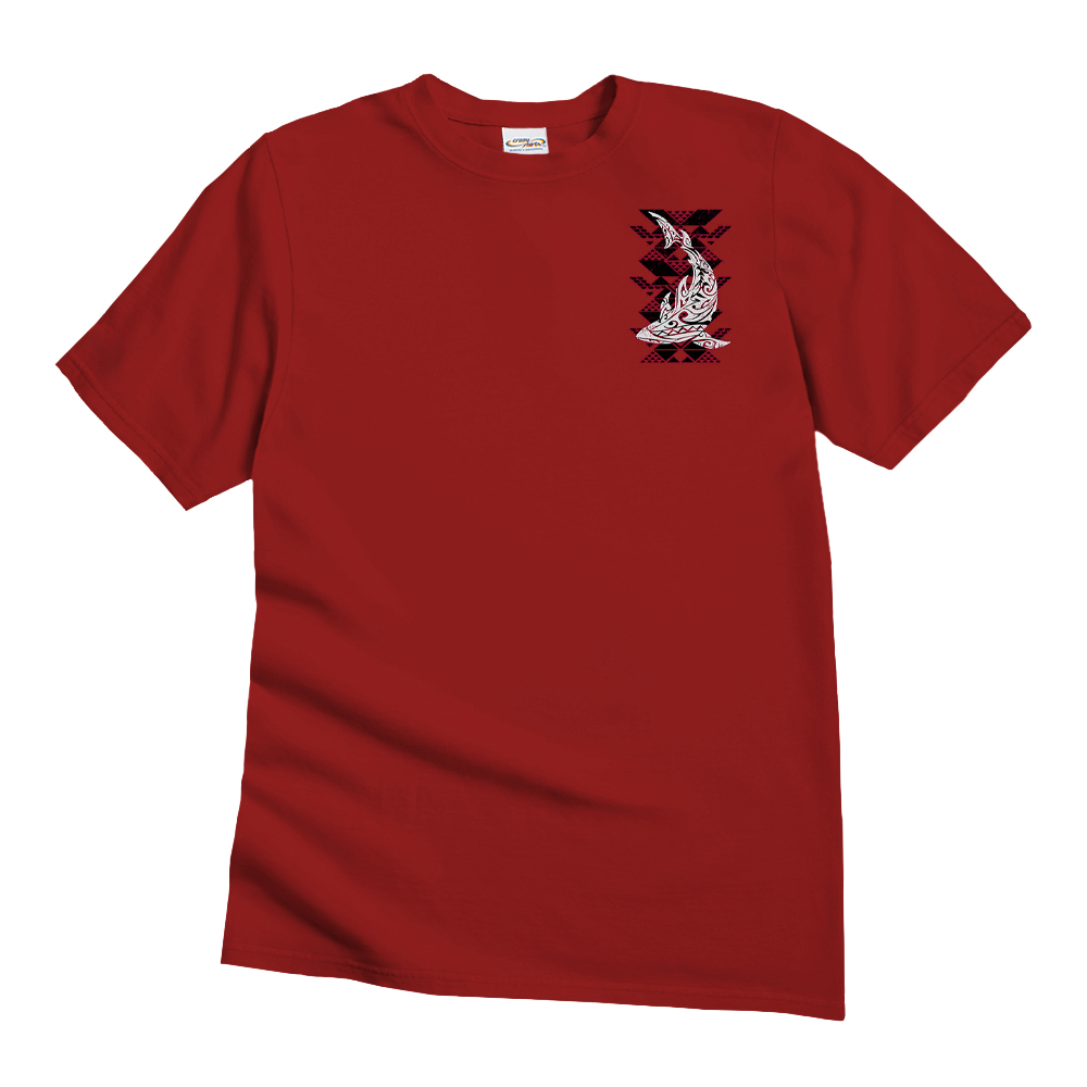  Tribal Shark Graphic T-Shirt - Bold Design for Summer Adventures