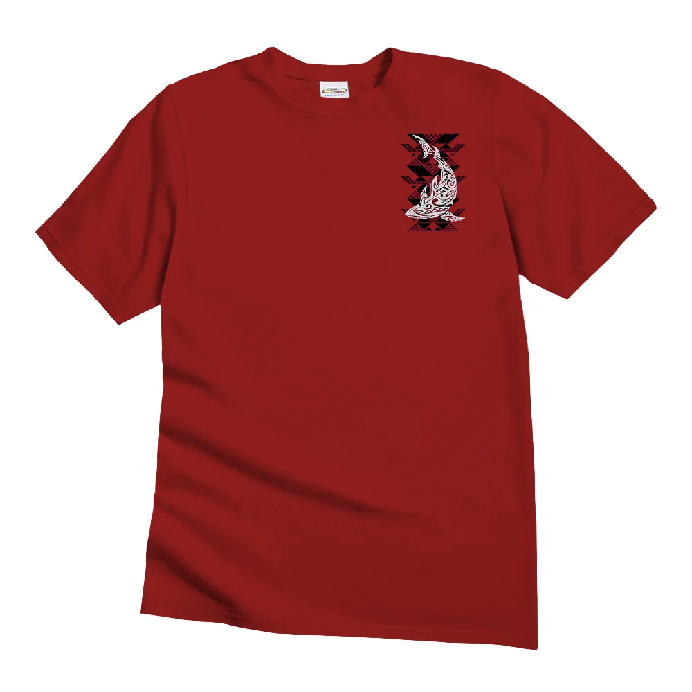  Tribal Shark Graphic T-Shirt - Bold Design for Summer Adventures