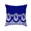 Blue Floral Plush Home Living Creative Sofa Cushion Pillow Cover