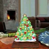 Diamond Painting Wooden Christmas Tree Desktop Ornaments for Xmas Table Office Home Decor
