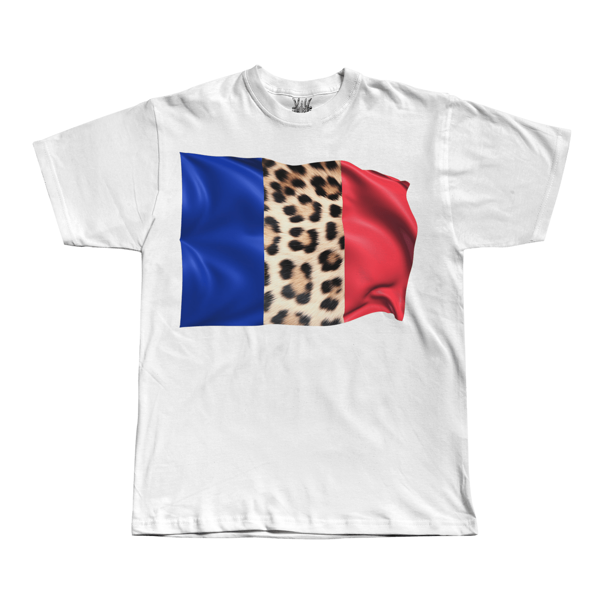 Leopard Print France Flag Tee
