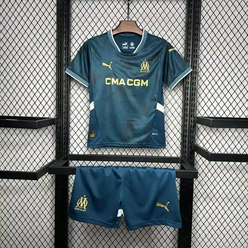 24/25 Kids Marseille Soccer Jersey Away