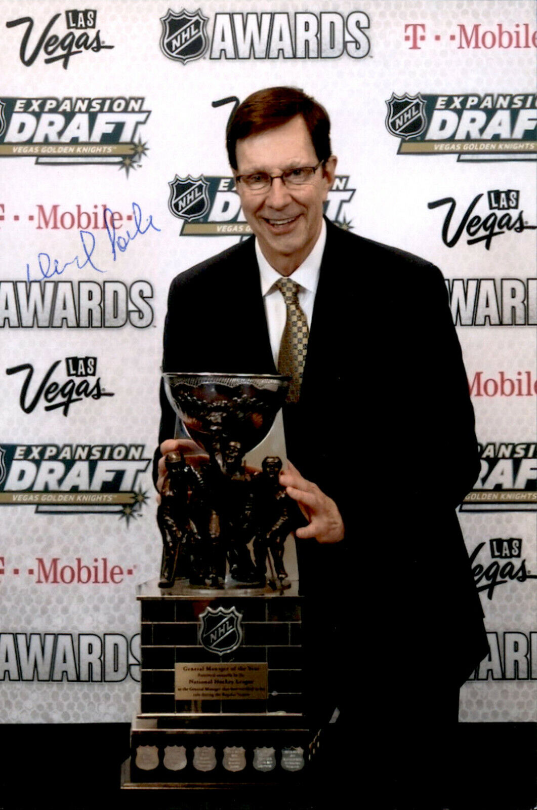 David Poile SIGNED autographed 4x6 Photo Poster painting NASHVILLE PREDATORS GENERAL MANAGER