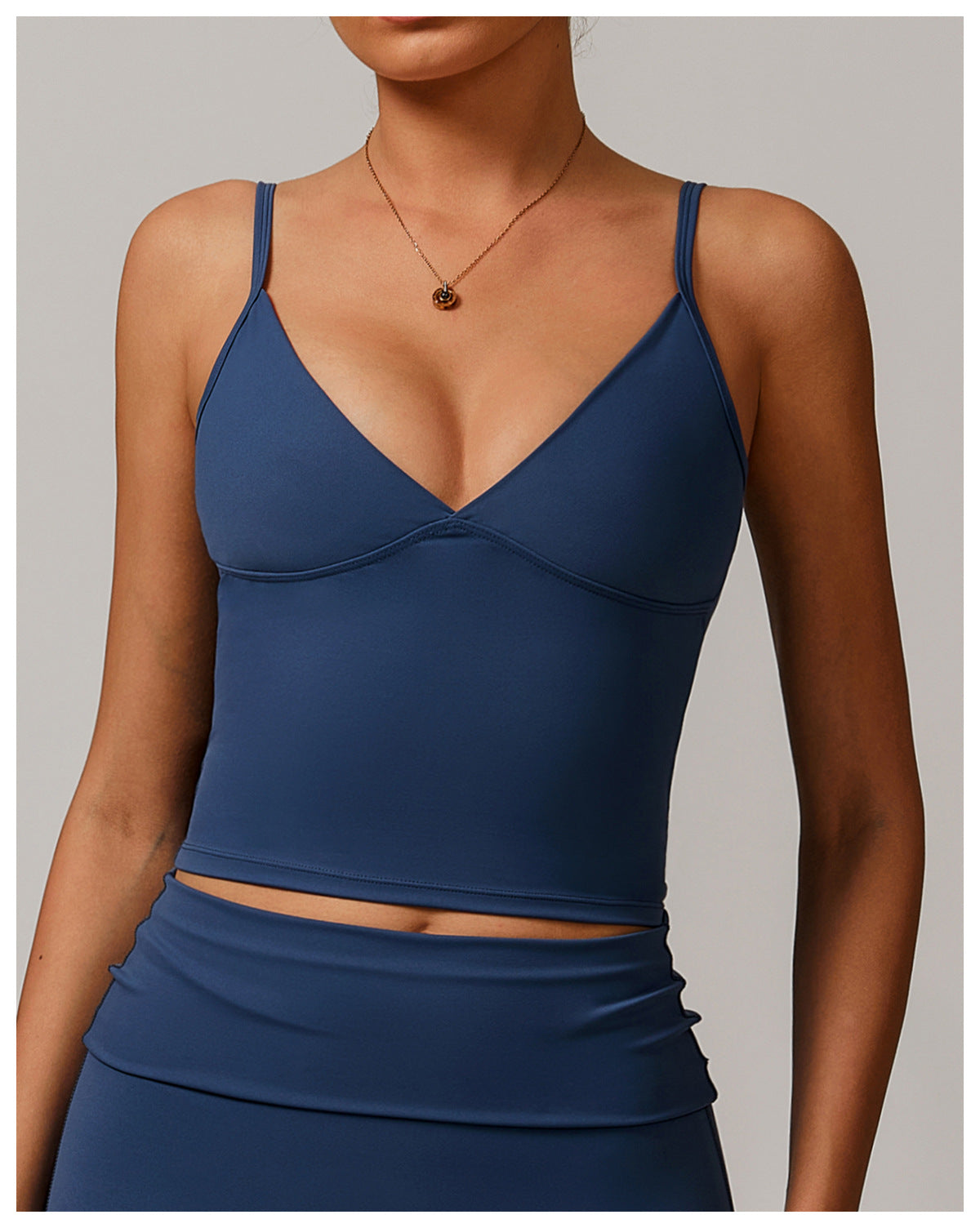 V-Neck Open Back Tank Top