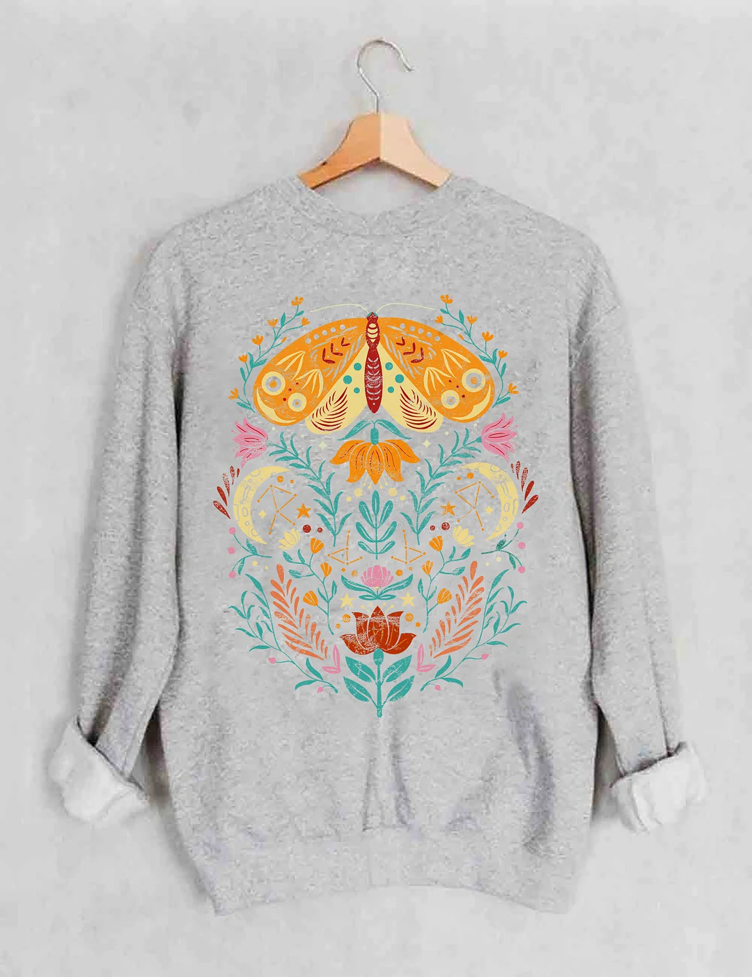 Celestial Moth Butterfly Sweatshirt