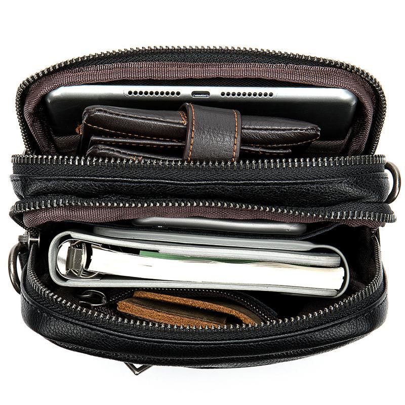 Vintage Soft Comfy Leather Messenger Bags Casual Crossbody Bags