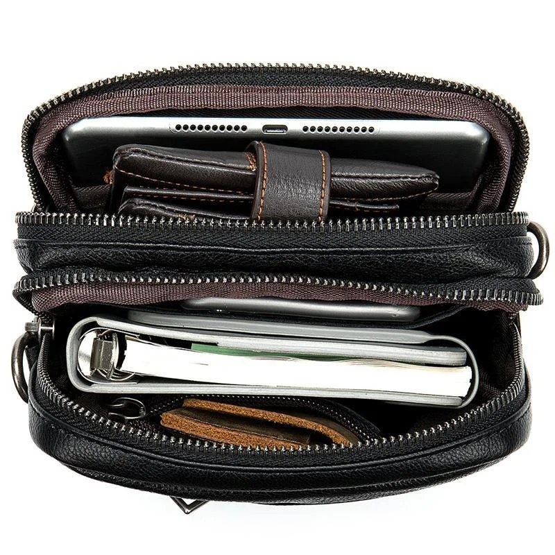 Vintage Soft Comfy Leather Messenger Bags Casual Crossbody Bags