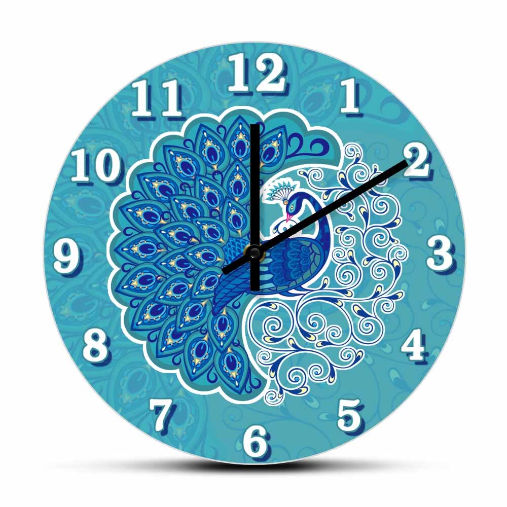 

Peacock Fantasy Bird - Frameless Acrylic Wall Clock, 501 Original