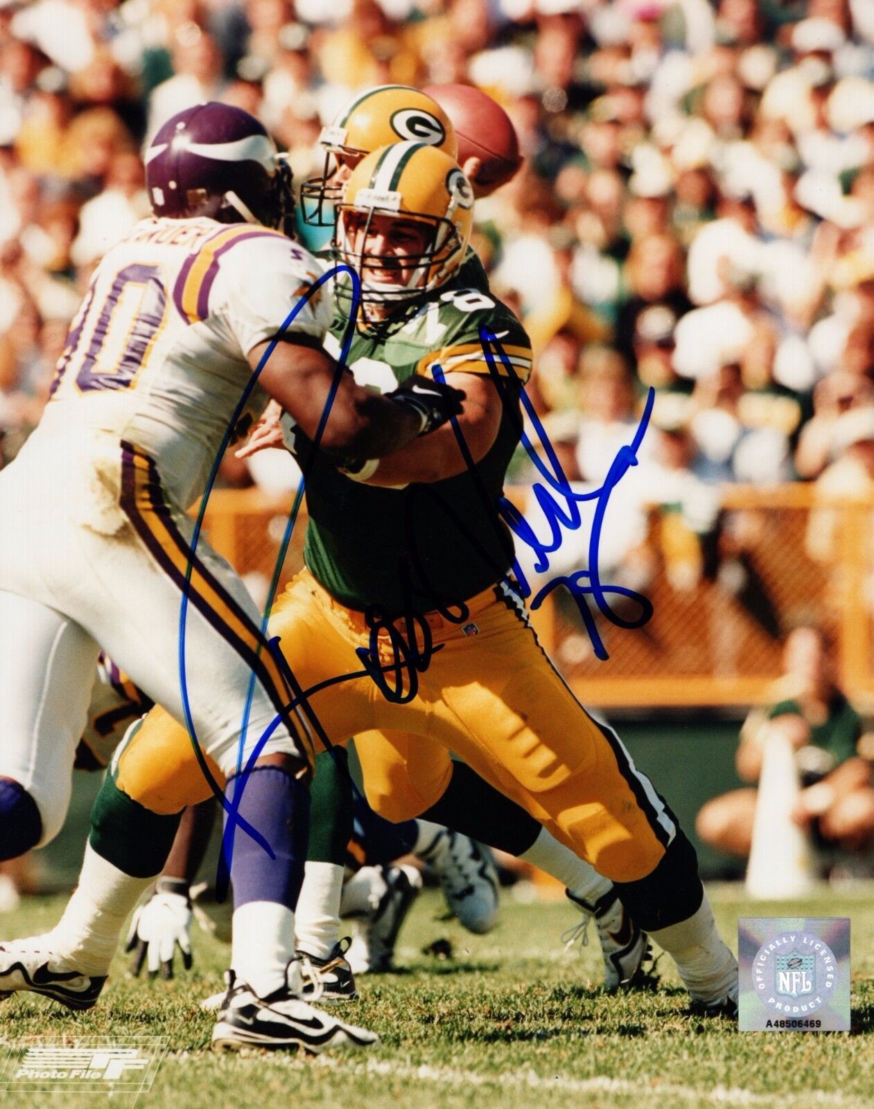 Ross Verba Green Bay Packers Hand Signed 8x10 Autographed Photo Poster painting COA Look RV