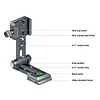 SLR Camera Tripod Pan hHead L Plate Vertical Shooting Clamp Universal Quick Release Plate Side Mount Bracket Horizontal And Vertical Screen Bracket
