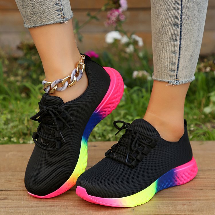 Mature Women Fashion Walking Running Sports Shoes Sneakers