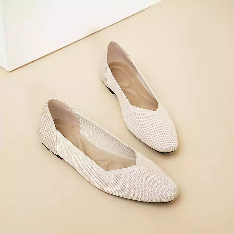 Letclo™ Square-Toe V-Cut Flats letclo 