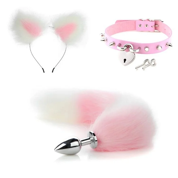 Sofyee   Pink Bdsm Fox Tail Plug Sex Toys