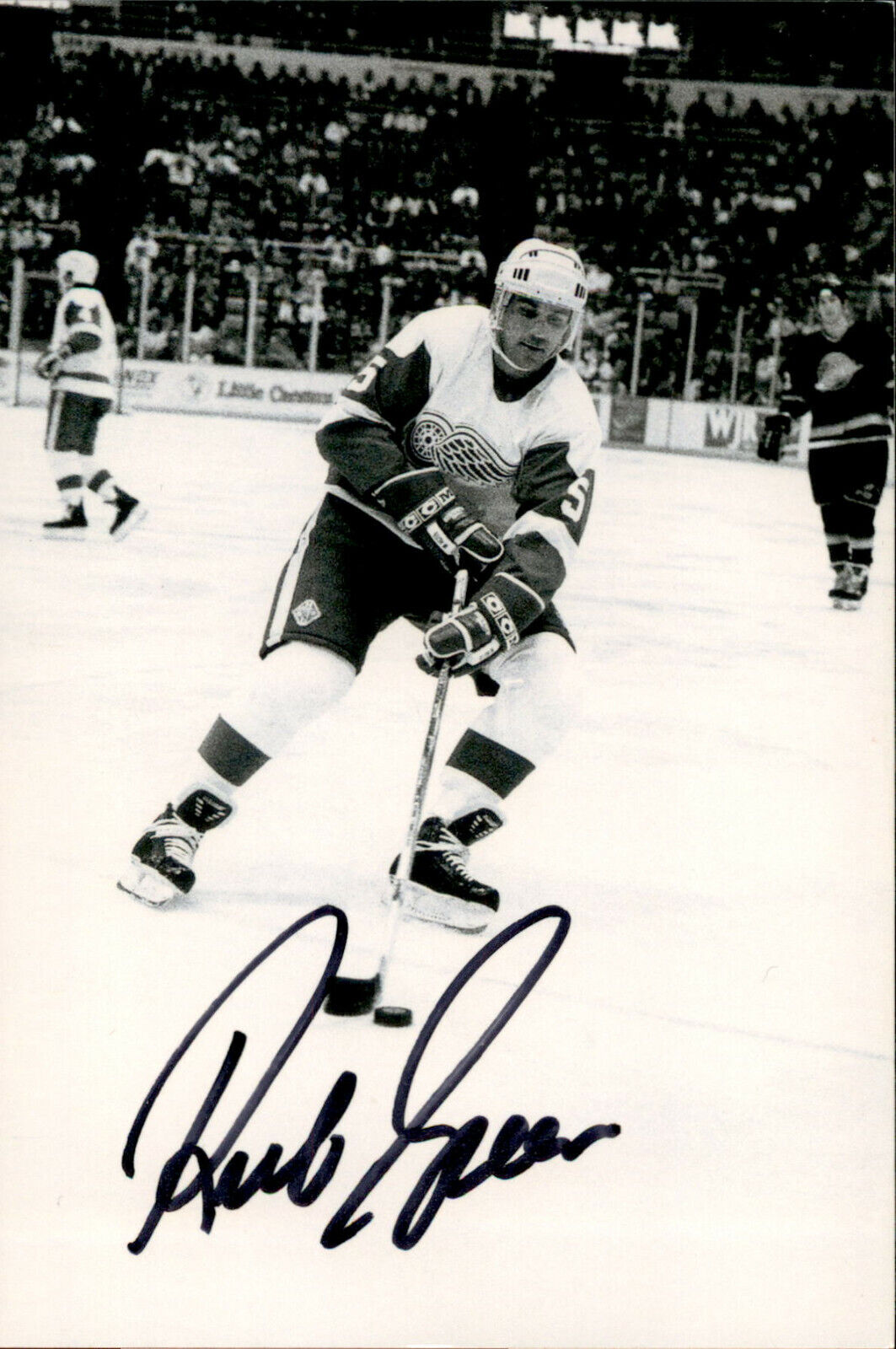 Rick Green SIGNED autographed 4x6 Photo Poster painting DETROIT RED WINGS