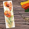 Flower-11CT Stamped Cross Stitch Bookmark 18*6cm(Double Sided)
