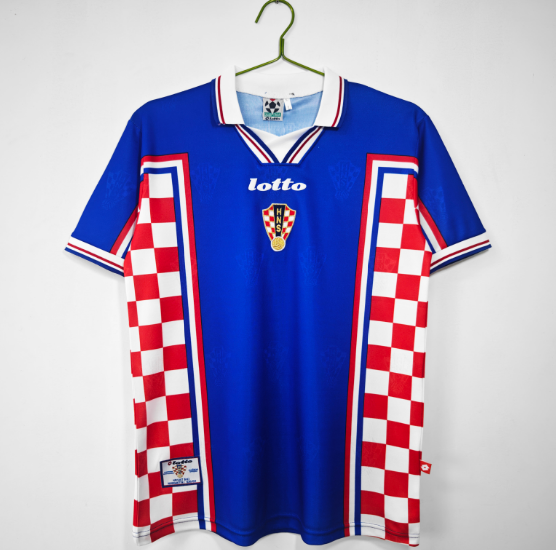 Retro 1998 Croatia Away Football T-Shirt Thai Quality