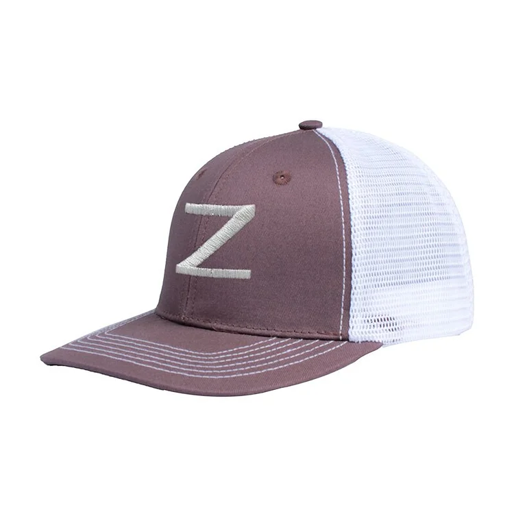 Summer Embroidered Letters Z Unisex Mesh Flat Brim Baseball Cap Women Adjustable Snapback Hat Men Outdoor Casual Dad Hats