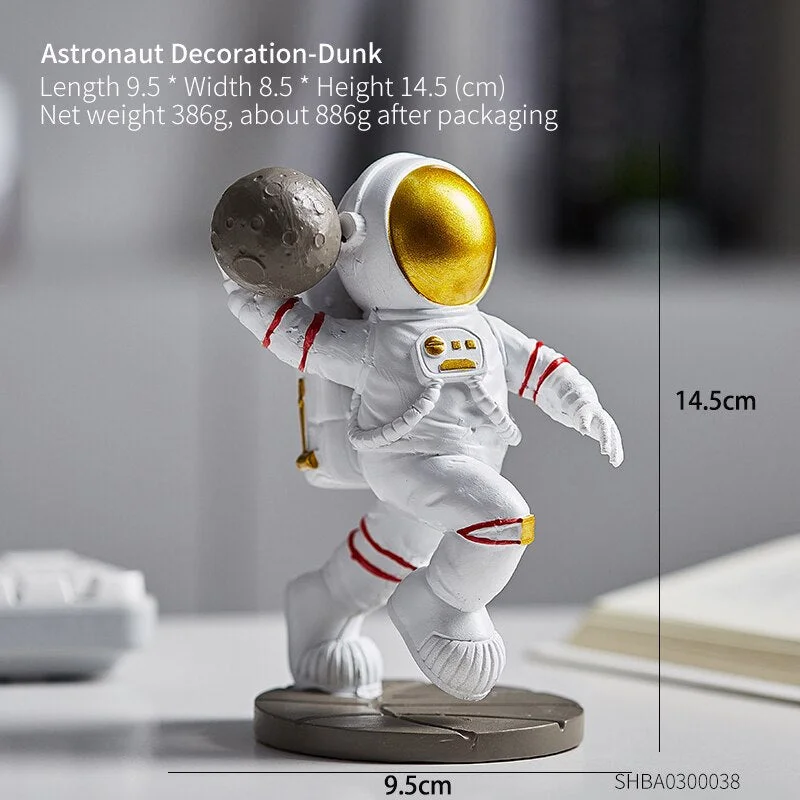 Nordic Astronaut Mini Figures Home Decoration Accessories Modern Spaceman Sculptures Birthday Christmas Gifts Living Room Decor