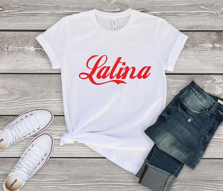 LatinaRed Print Women Tshirts Cotton Casual FunnyT Shirt For Lady Top Tee Hipster Drop Ship NA-636 - Life is Beautiful for You - SheChoic