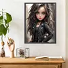 Sweet Cool Girl-Full Round Diamond Painting 30*40CM