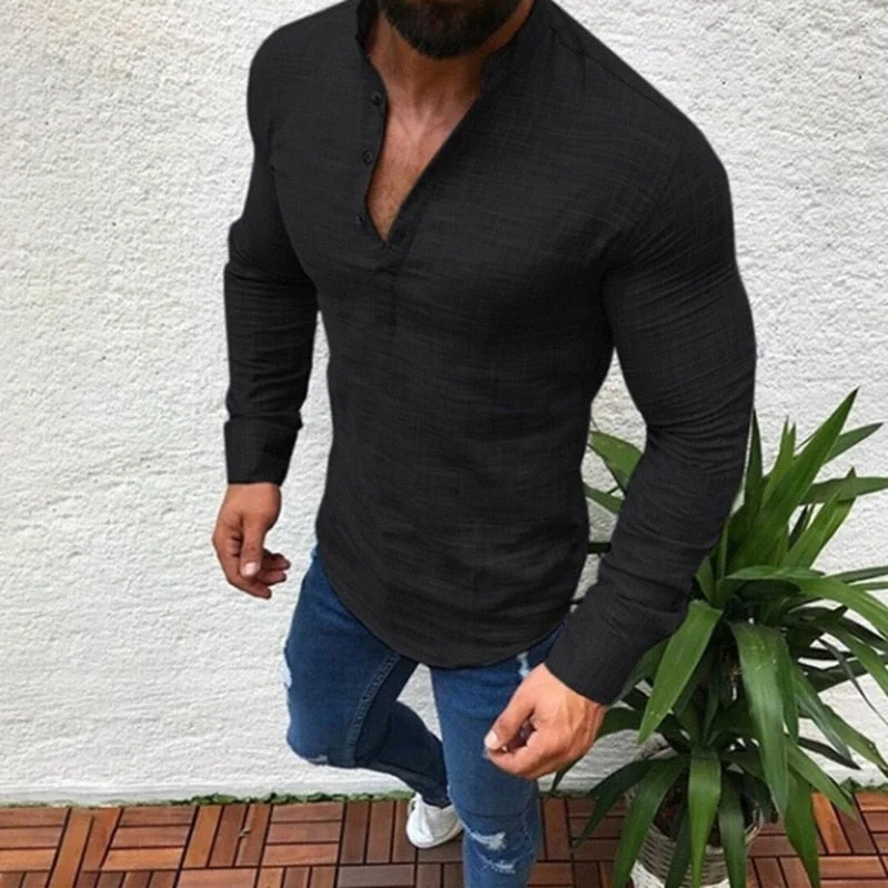 New Fashion Mens Luxury Stylish Autumn Casual Dress Shirts Slim Fit Long Sleeve Shirt Black White Yellow Red