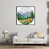 Circular Four Seasons-Spring-14CT Stamped Cross Stitch 33*33cm/12.99*12.99in tapestrymarket