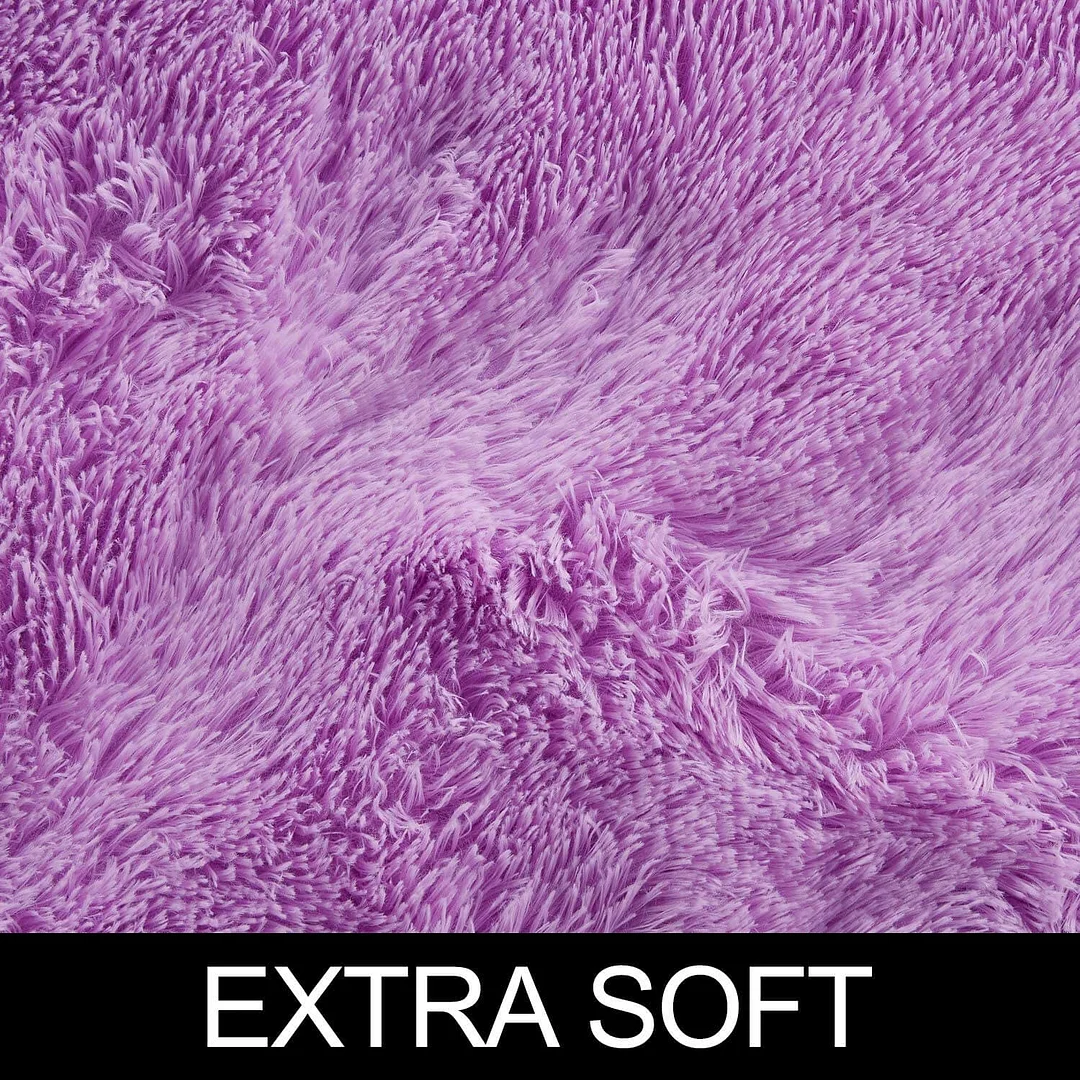 Fluffy Round Rug ,Machine Washable Carpet 