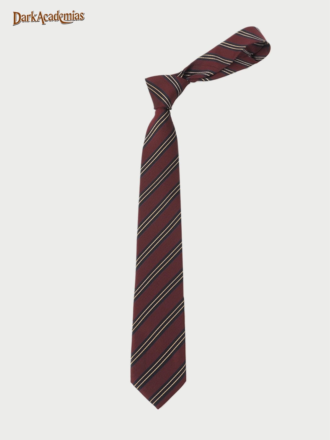 Red Gold Striped Tie