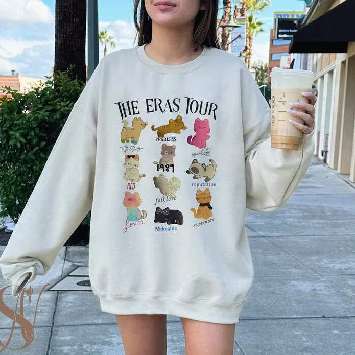 The Eras Tour Cat Sweatshirt