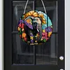 Diamond Painting Acrylic Stained Glass Elephant Hanging Pendant Home Decor
