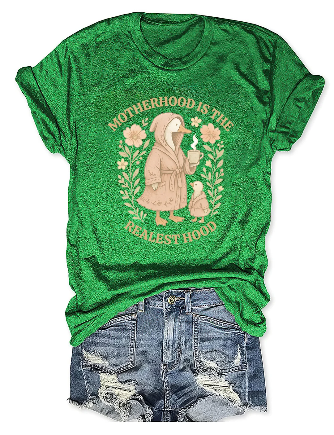 Motherhood Is The Realest Hood T-shirt
