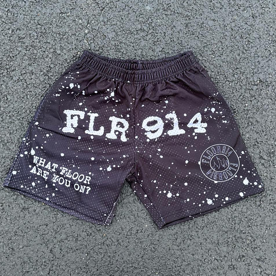 Sopula Vintage Street Flr914 Print Mesh Shorts - SOPULA