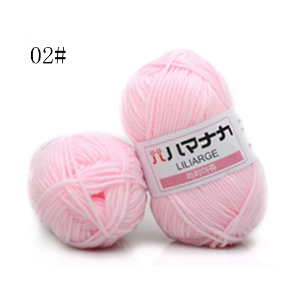 High Quality Warm DIY Milk Cotton Yarn Baby Wool Yarn For Knitting Hand Knitted Yarn Knit Blanket Crochet Yarn 25Grams/pc