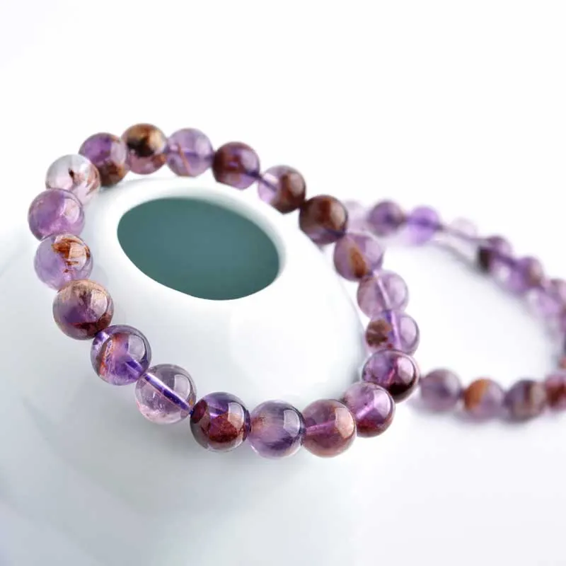 Natural Amethyst Crystal Luck Blessing Bracelet