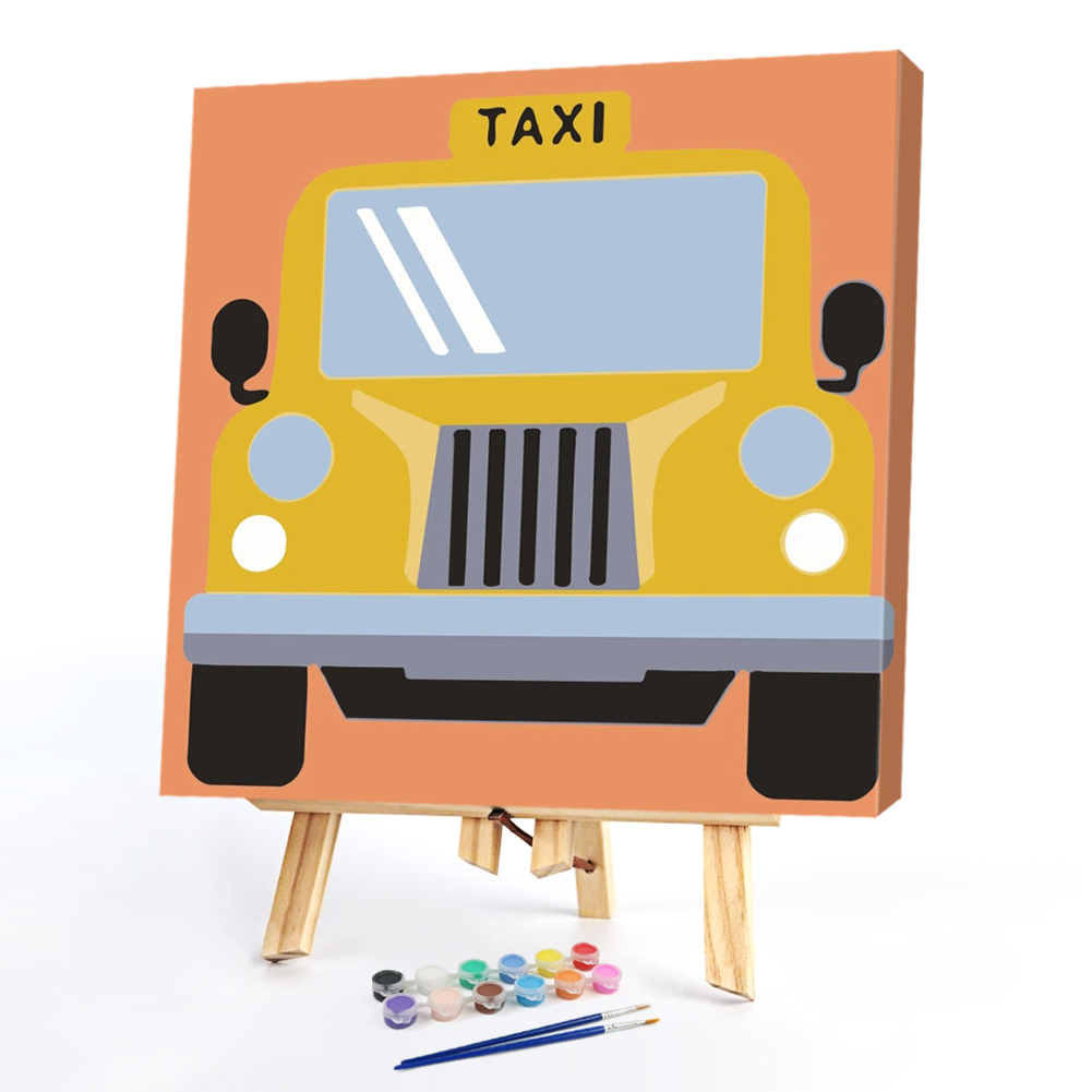 

20*20CM - Paint By Numbers - Cartoon Car, 501 Original