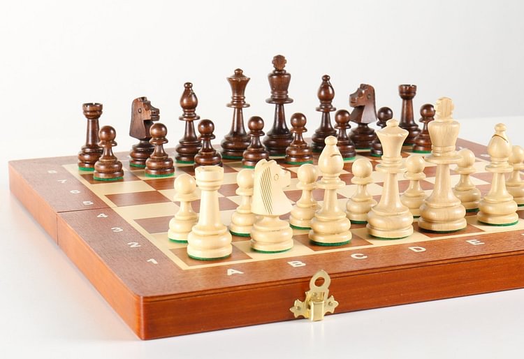 16" Folding Tournament Wood Chess Set No.4