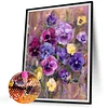 Blumen 5d DIY Runde Vollbohrer Dimond Gem&auml;lde Kit f&uuml;r Zuhause Wanddekoration 40x50cm