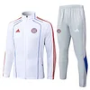 25/26 Bayern Munich White long zipper Training Jacket Set