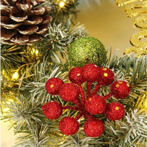 New Christmas pine branch pine cone cane scenery garland