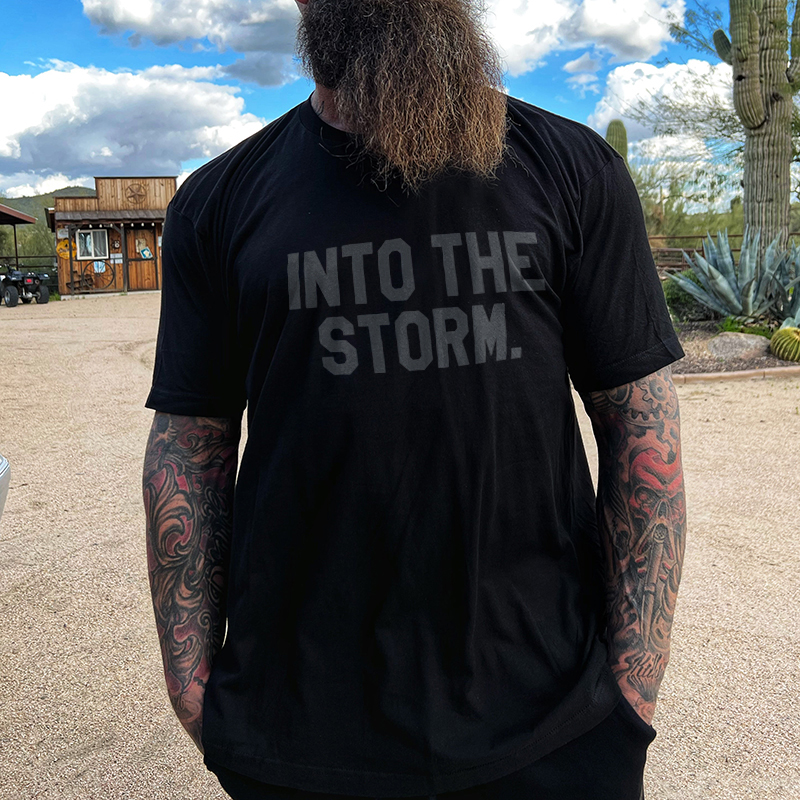 Livereid Into The Storm Printed Men's T-shirt - Livereid