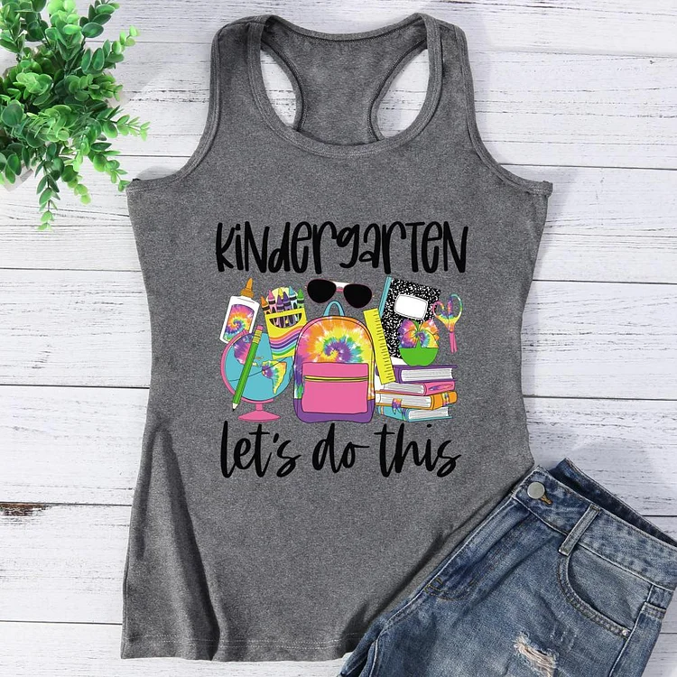 Kindergarten let's do this Vest Top-Annaletters
