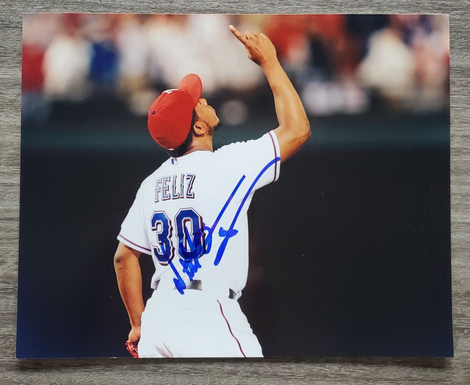 Neftali Feliz Signed 8x10 Photo Poster painting Texas Rangers MLB RAD