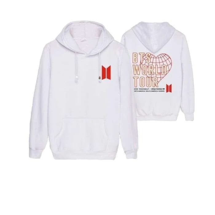 Bts love yourself tour zip up store hoodie official